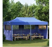 vidaXL Tente de réception Pop-Up pliable bleue 3×6 m