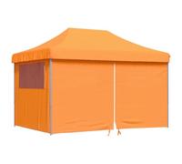 vidaXL Tente de réception pliable Pop-Up avec 4 panneaux latéraux Orange