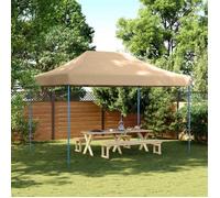 vidaXL Tente de réception pliable Pop-Up 410x279x315 cm Beige