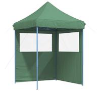 vidaXL Tente de réception pliable Pop-Up avec 2 parties latérales vert