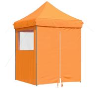 vidaXL Tente de réception pliable Pop-Up avec 4 panneaux latéraux Orange