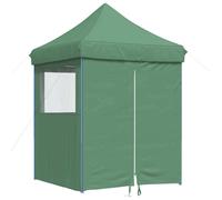 vidaXL Tente de réception pliable Pop-Up avec 4 panneaux latéraux vert