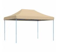 vidaXL Tente de réception pliable Pop-Up Beige 410x279x315 cm