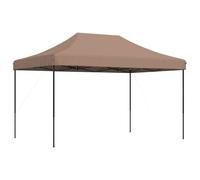 vidaXL Tente de réception pliable Pop-Up brune 440x292x315 cm
