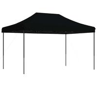 vidaXL Tente de réception pliable Pop-Up noire 440x292x315 cm