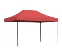 vidaXL Tente de réception pliable Pop-Up escamotable rouge bourgogne 410x279x315 cm