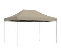 vidaXL Tente de réception pliable Pop-Up Taupe 410x279x315 cm
