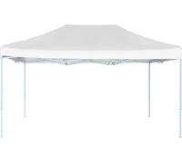 vidaXL Tente de réception pliante 3x4,5 m blanche
