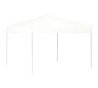vidaXL Tente de réception pliante blanche 3x3 m