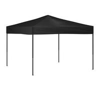 vidaXL Tente de réception pliante noire 3x3 m
