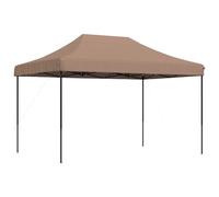 vidaXL Tente de réception pliante Pop-Up brune 410x279x315 cm