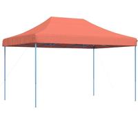 vidaXL Tente de réception pliante Pop-Up rouge terracotta 410x279x315 cm