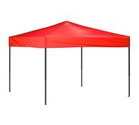 vidaXL Tente de réception pliante rouge 3x3 m