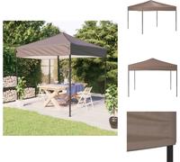 vidaXL Tente de réception pliante Taupe 3x3 m - Pavillons & Tentes de réception