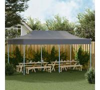 vidaXL Tente de réception pop-up pliable 3 x 6 m – Acier, Oxford 600D imperméable – Anthracite