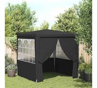 vidaXL Tente de réception professionnelle avec parois latérales 2×2m Anthracite 90 g/m