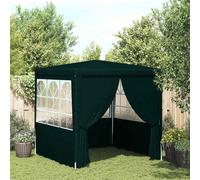 vidaXL Tente de réception professionnelle avec parois latérales 2,5×2,5m Vert 90 g/m