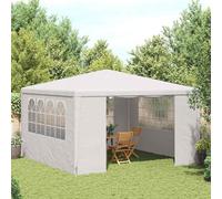 vidaXL Tente de réception professionnelle avec parois latérales 4×4 m Blanc 90 g/m