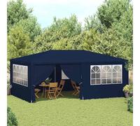 vidaXL Tente de réception professionnelle avec parois latérales 4×6 m Bleu 90 g/m
