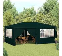 vidaXL Tente de réception professionnelle avec parois latérales 4×6 m Vert 90 g/m