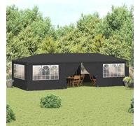 vidaXL Tente de réception professionnelle avec parois latérales 4×9 m Anthracite 90 g/m