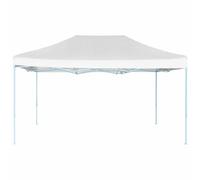 vidaXL Tente de réception professionnelle pliable 280x410x315 cm Acier blanc
