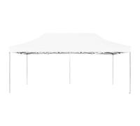 vidaXL Tente de réception professionnelle pliable aluminium 6x3 m blanche