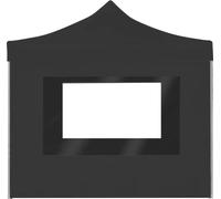 vidaXL Tente de réception professionnelle Pliable avec parois Aluminium 2×2m Anthracite