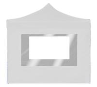 vidaXL Tente de réception professionnelle Pliable avec parois Aluminium 2×2m Blanc