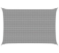 vidaXL Tente d'ombrage anthracite et blanche 4 x 7 m en HDPE
