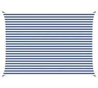 vidaXL Tente d'ombrage bleue et blanche 5 x 3,5 m 100 % polyester Oxford