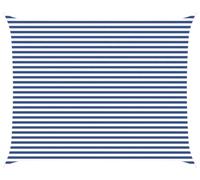 vidaXL Tente d'ombrage bleue et blanche 5 x 4 m 100 % polyester Oxford