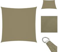 vidaXL Tente d'ombrage en tissu Oxford, carrée, 4,5 x 4,5 m, beige - Parasols et protections solaires
