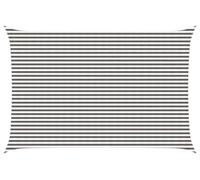 vidaXL Tente d'ombrage gris clair et blanc 4 x 6 m HDPE