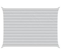 vidaXL Tente d'ombrage Gris clair et blanc 5 x 3,5 m 100 % polyester Oxford