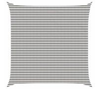 vidaXL Tente d'ombrage gris clair et blanc 6 x 6 m HDPE