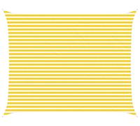 vidaXL Tente d'ombrage jaune et blanche 5 x 4 m 100 % polyester Oxford