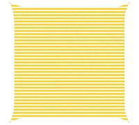 vidaXL Tente d'ombrage jaune et blanche 5 x 5 m 100 % polyester Oxford