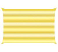 vidaXL Tente d'ombrage jaune et blanche 6 x 4 m 100 % polyester Oxford