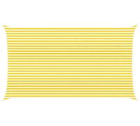 vidaXL Tente d'ombrage jaune et blanche 7 x 4 m 100 % polyester Oxford