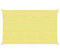 vidaXL Tente d'ombrage jaune et blanche 8 x 5 m 100 % polyester Oxford