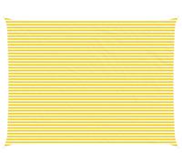 vidaXL Tente d'ombrage jaune et blanche 8 x 6 m 100 % polyester Oxford