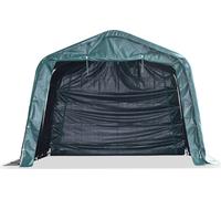 vidaXL Tente d'osier PVC 550 g/m² 3,3×3,2 m Vert foncé