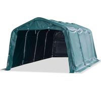 vidaXL Tente d'osier PVC 550 g/m² 3,3×6,4 m Vert foncé