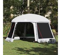 Vidaxl Tente Piscine Toit Amovible Parois Maille Gris 512x458 Cm