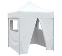 vidaXL Tente pliable Blanc 2 m