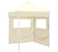 vidaXL Tente pliable Crème 2x2 m