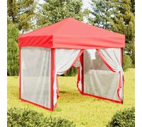 vidaXL Tente pliable Parois Rouges