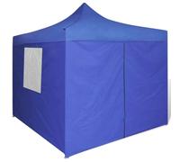 vidaXL Tente pliante 3x3 m bleue 4 parois latérales