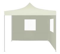vidaXL Tente pliante à 2 parois 291x291x315 cm Blanc crème